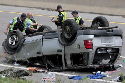 Fatal rollover crash on I=70