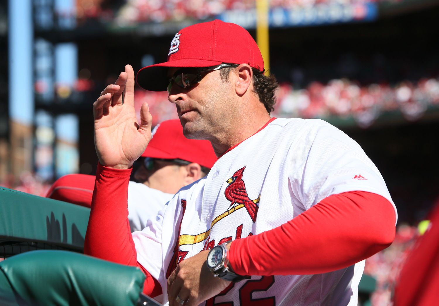 Game Action From The Cardinals' Home Opener Against The Brewers | St ...