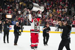 HOCKEY-NHL-VGK-CAR/