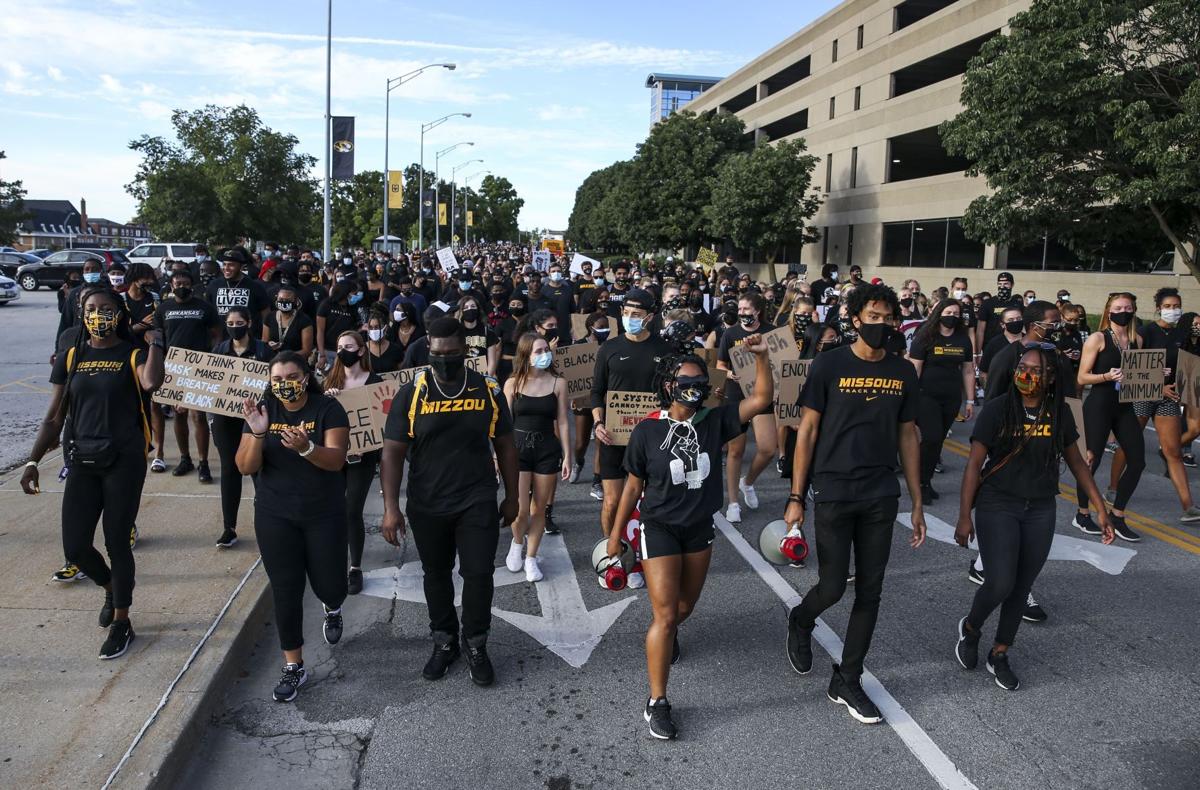 Mizzou athletes march for social justice