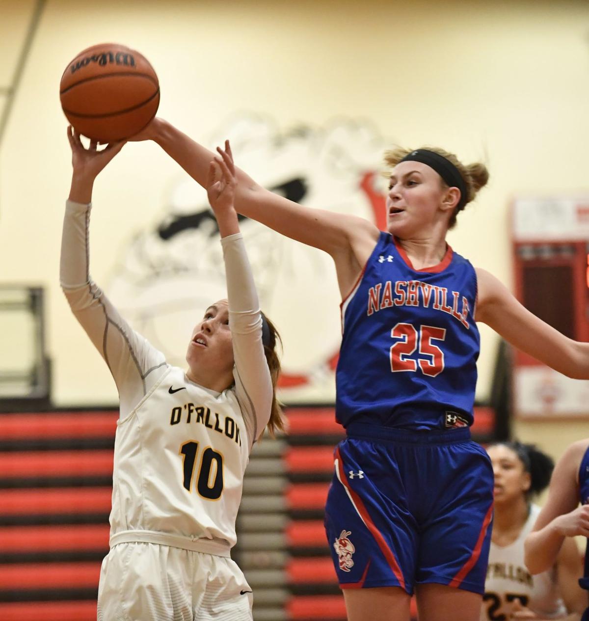 Highland Tournament, quarterfinal O'Fallon 49, Nashville 35 Girls