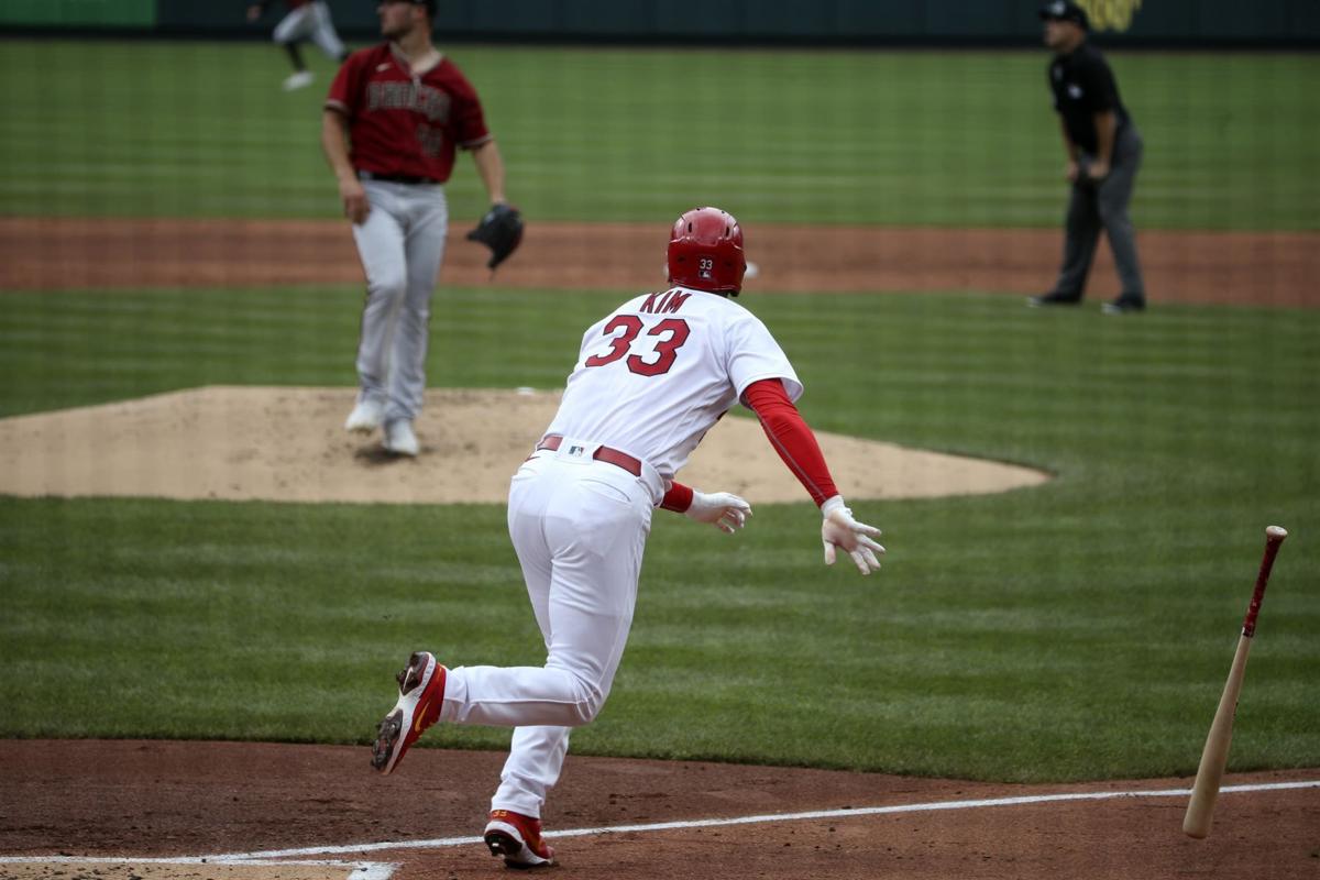 St. Louis Cardinals Kwang Hyun Kim doubles