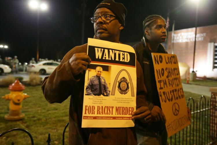 Protest on Saturday in Ferguson