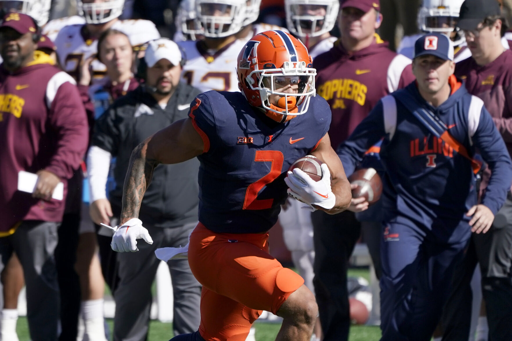 What time is the Illinois vs. Nebraska football game TV channel