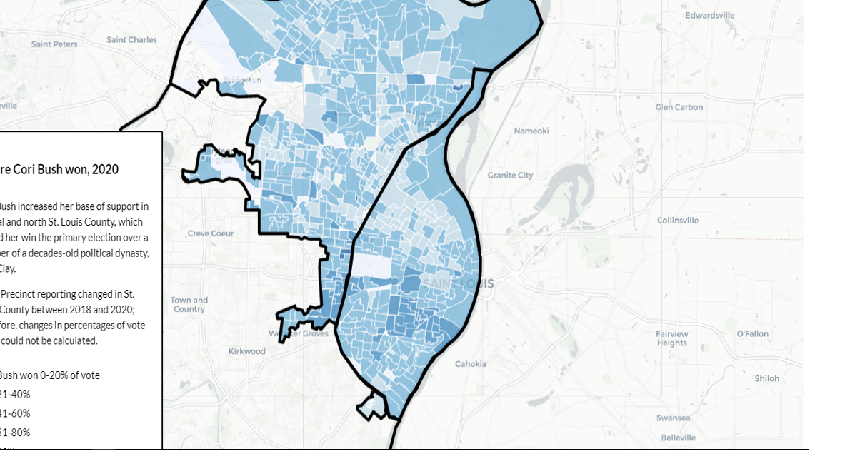 St Charles County Precinct Map Map: Cori Bush Brings Out The Vote In North County, City To Topple Clay  Dynasty In 2020 | Online | Stltoday.com