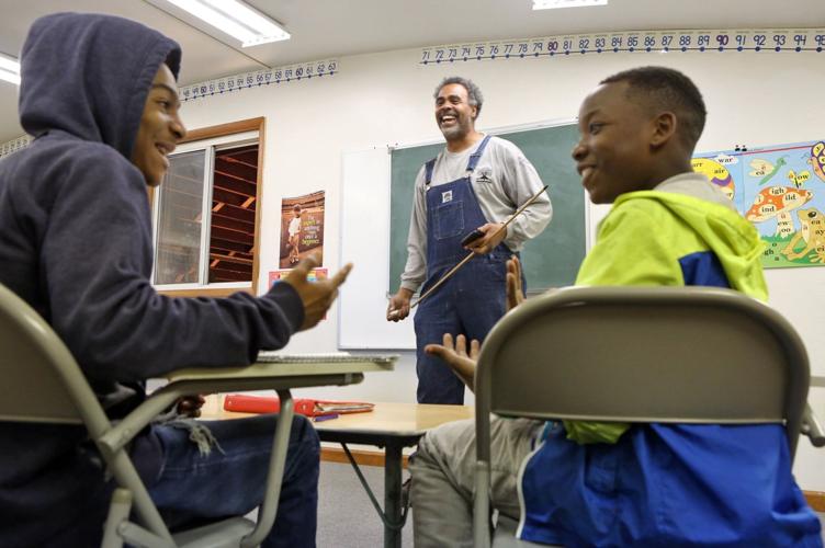 Johnel Langerston helping black youth at Urban Born