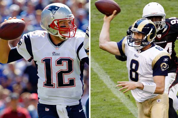 Patriots will face off against Rams' rookie quarterback Sam Bradford 