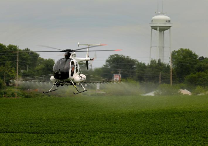 Crop spraying to save fungal spread