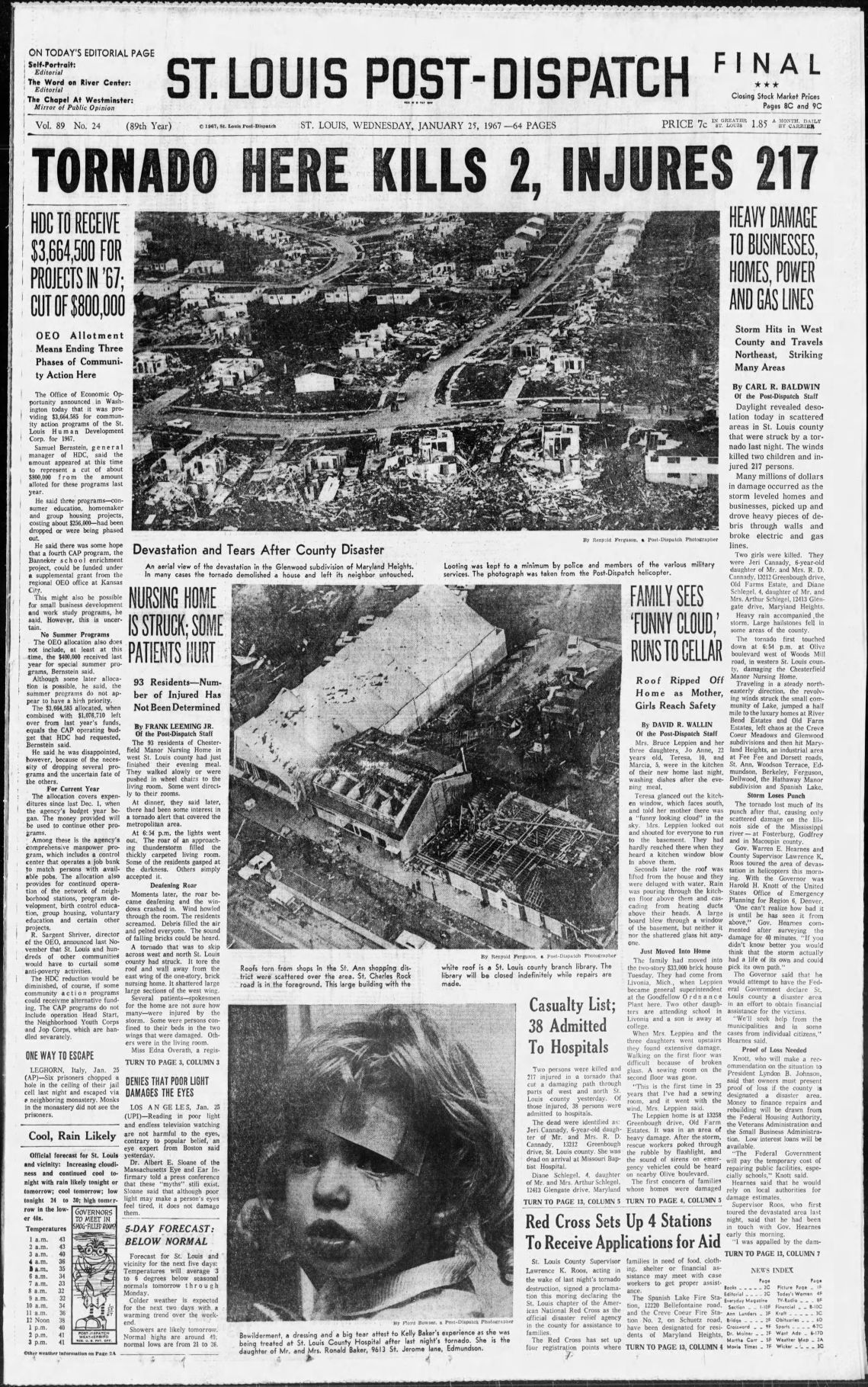 Post-Dispatch pages: The Tornado of 1967 | Post-Dispatch Archives | literacybasics.ca