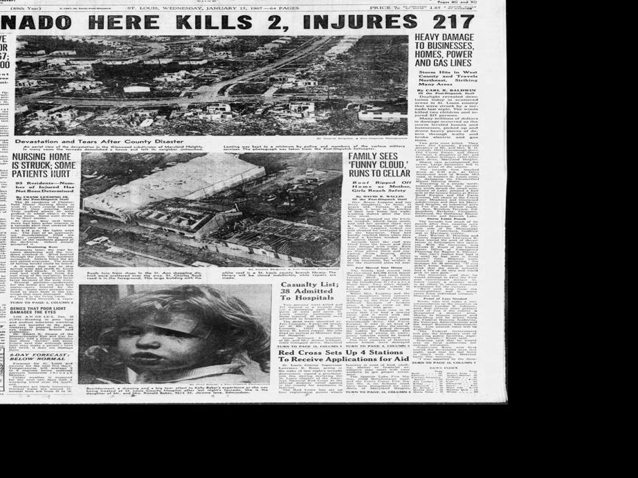 Post-Dispatch pages: The Tornado of 1967 | Post-Dispatch Archives | www.semadata.org