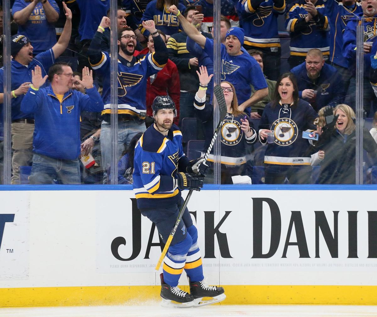 Ryan O'Reilly and Marco Scandella of the St. Louis Blues celebrate News  Photo - Getty Images
