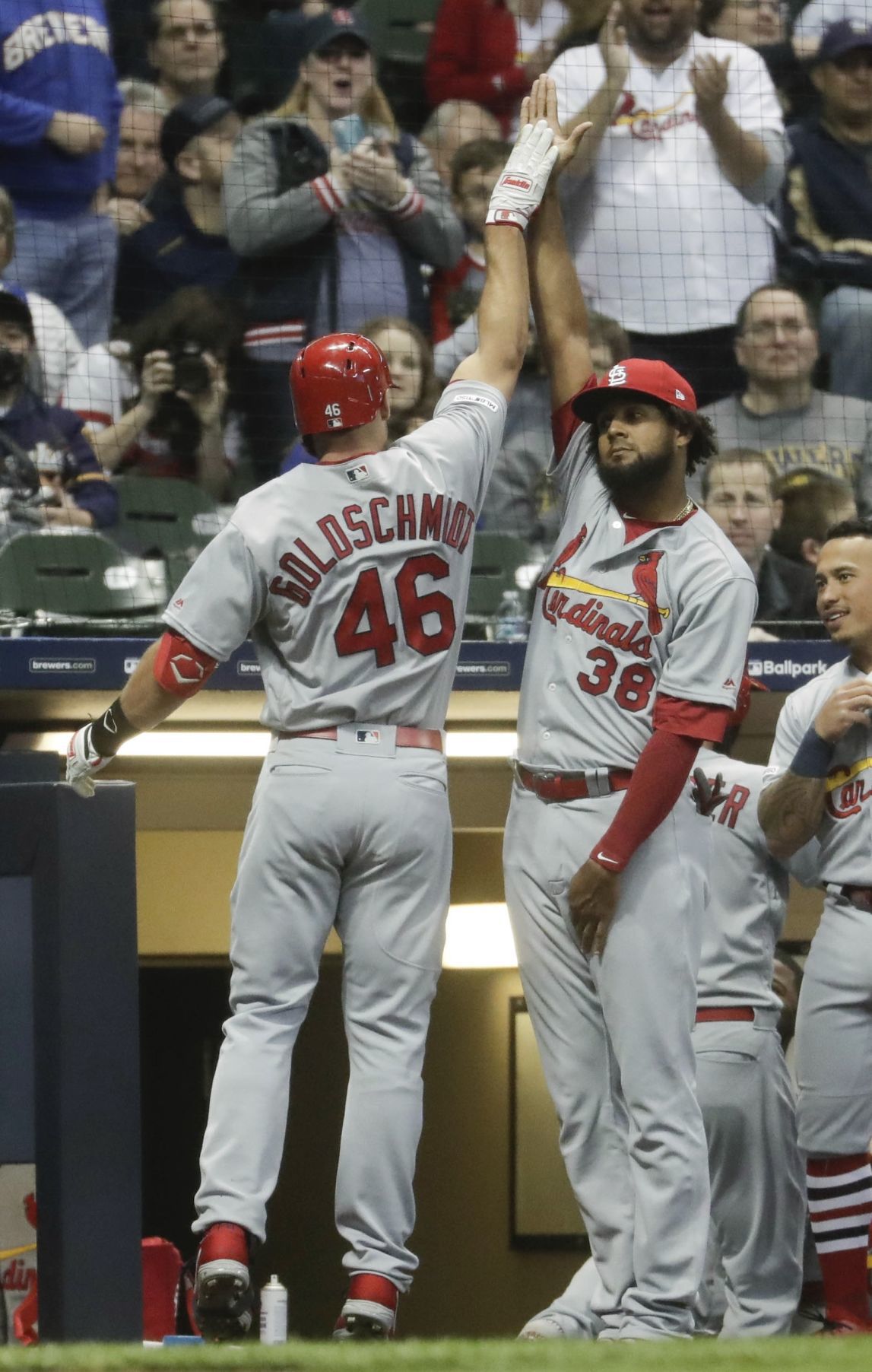 &#39;Comeback player of the day&#39;: After 3-K debut with Cards, Goldy belts 3 homers off Brewers | St ...