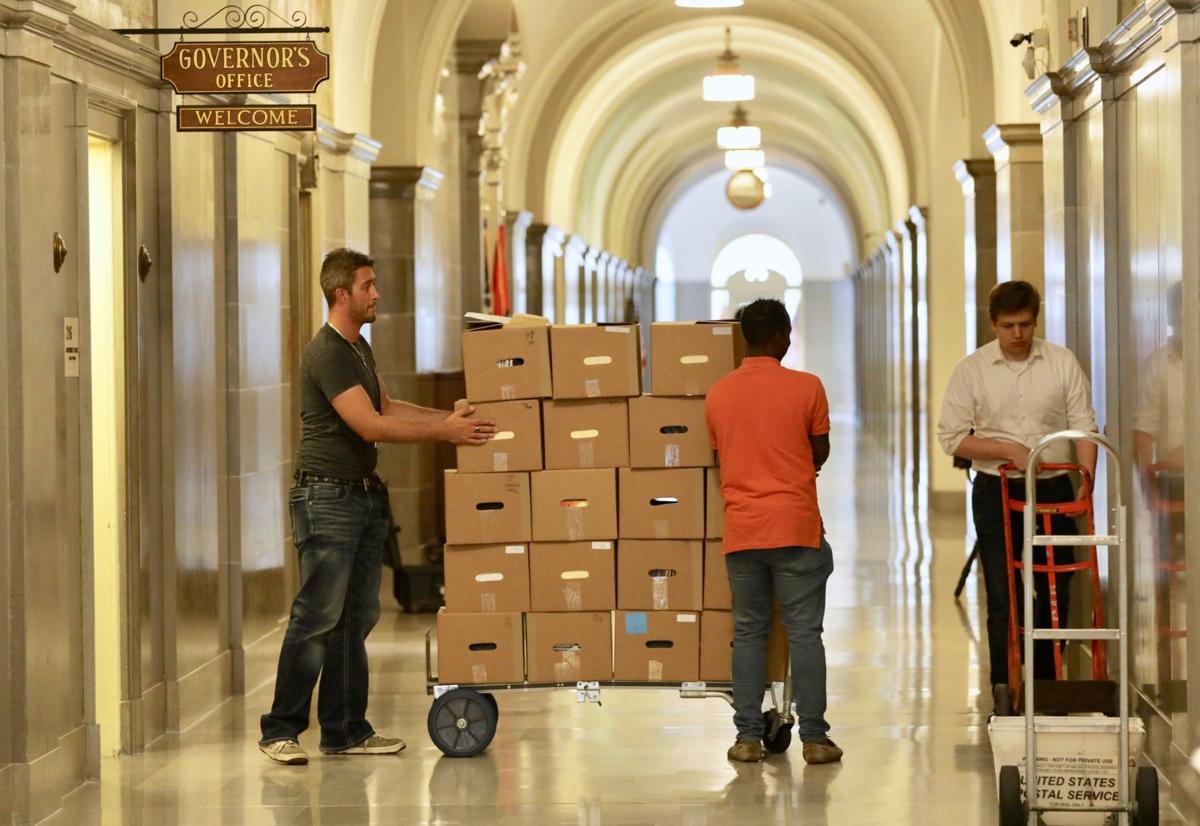 Governor Eric Greitens office cleared out