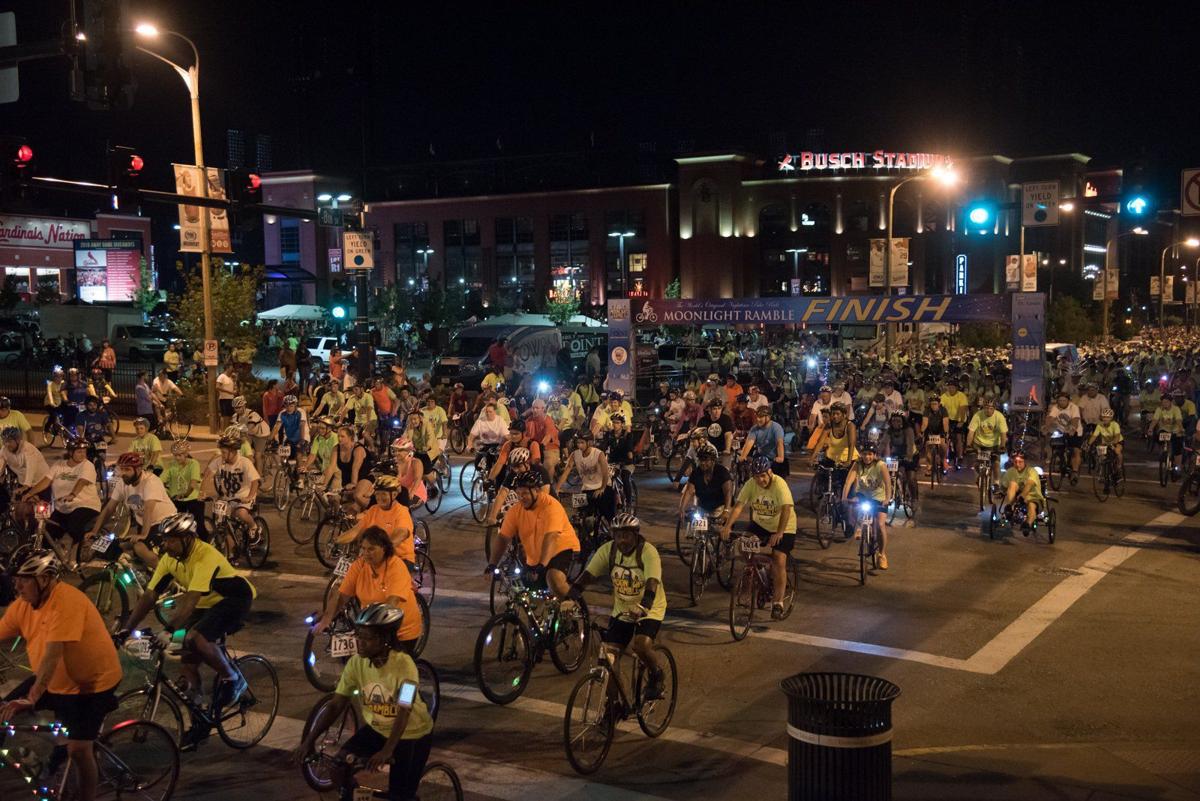 No Moonlight Ramble bike ride through St. Louis in 2018; organizers