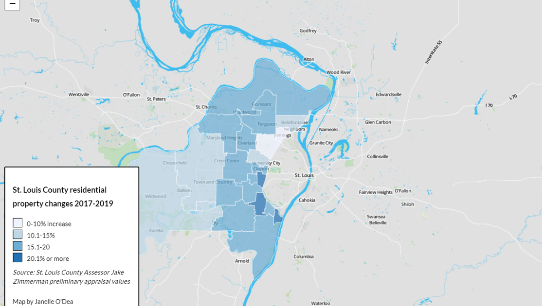 St Louis County Assessor Map MAP: St. Louis County residential property changes 2017 2019 St Louis County Assessor Map MAP: St. Louis County residential property changes 2017 2019