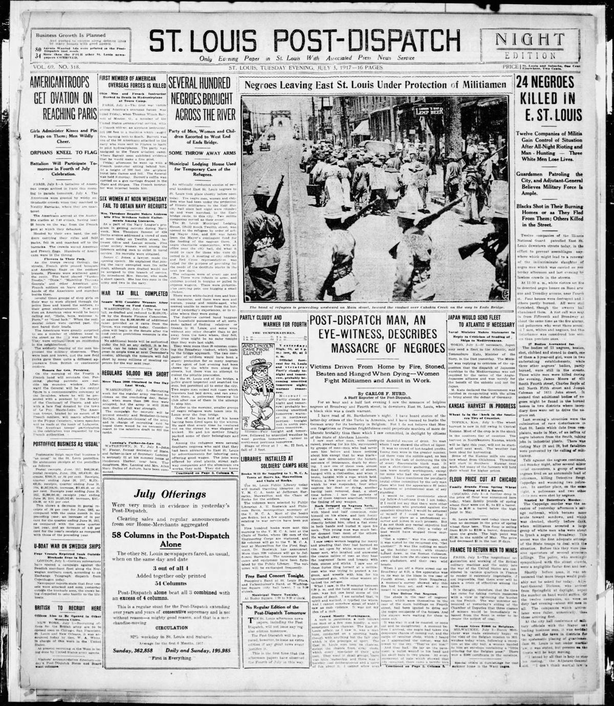 Archive article: &#39;24 Negroes killed in East St. Louis&#39; | Post-Dispatch Archives | comicsahoy.com