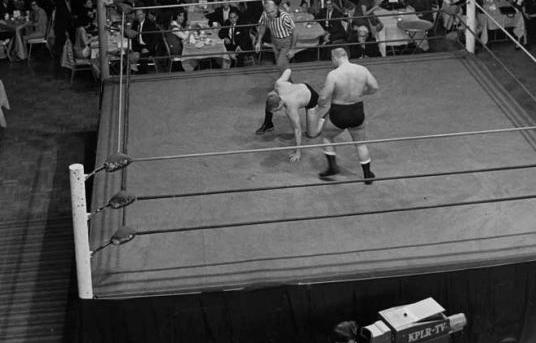 A scene from "Westling at the Chase' in the early 1960s