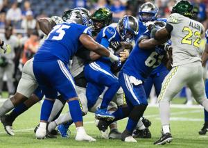 Photos: St. Louis Battlehawks lose 29-20 to Louisville Kings in UFL playoff game