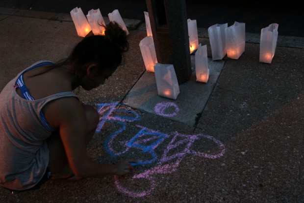 Neighborhood gathers to remember Megan Boken