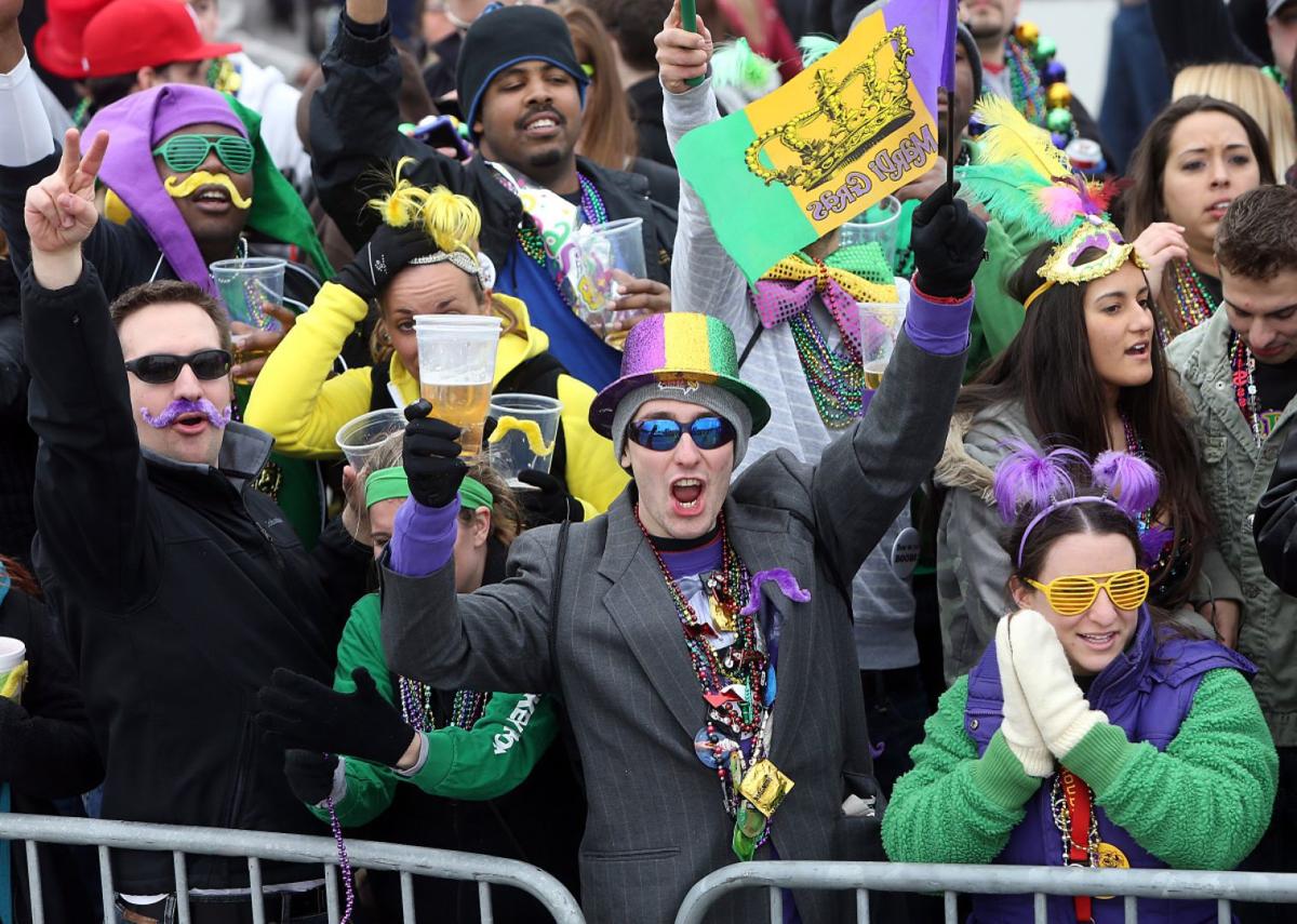 mardi gras parades rain