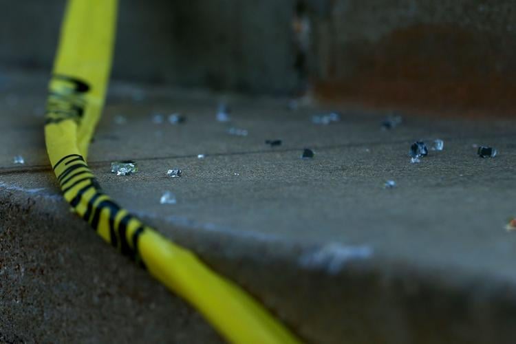 Several windows shattered on Peabody Plaza over Labor Day weekend