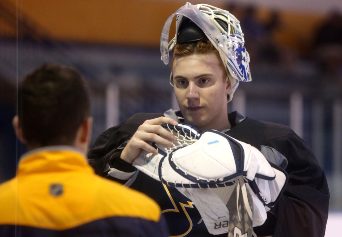 Blues Plan To Be Patient With 19 Year Old Goalie St Louis Blues