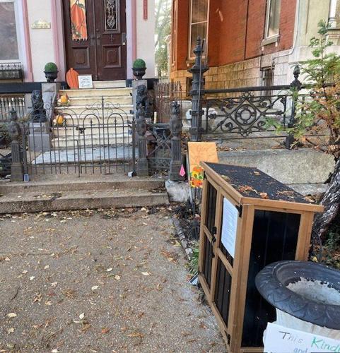 Little free pantry in Lafayette Square