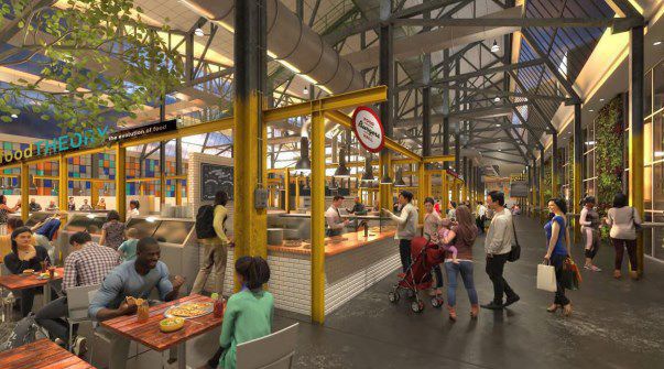 Rendering of City Foundry food hall