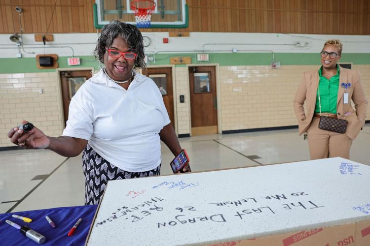Danforth Elementary School alumni walk through school one last time before closure