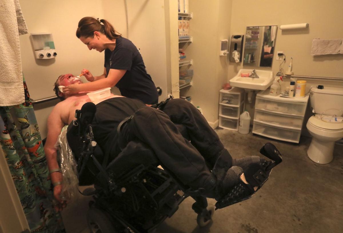 After funding cuts for the disabled, some fear they may be forced into a nursing home