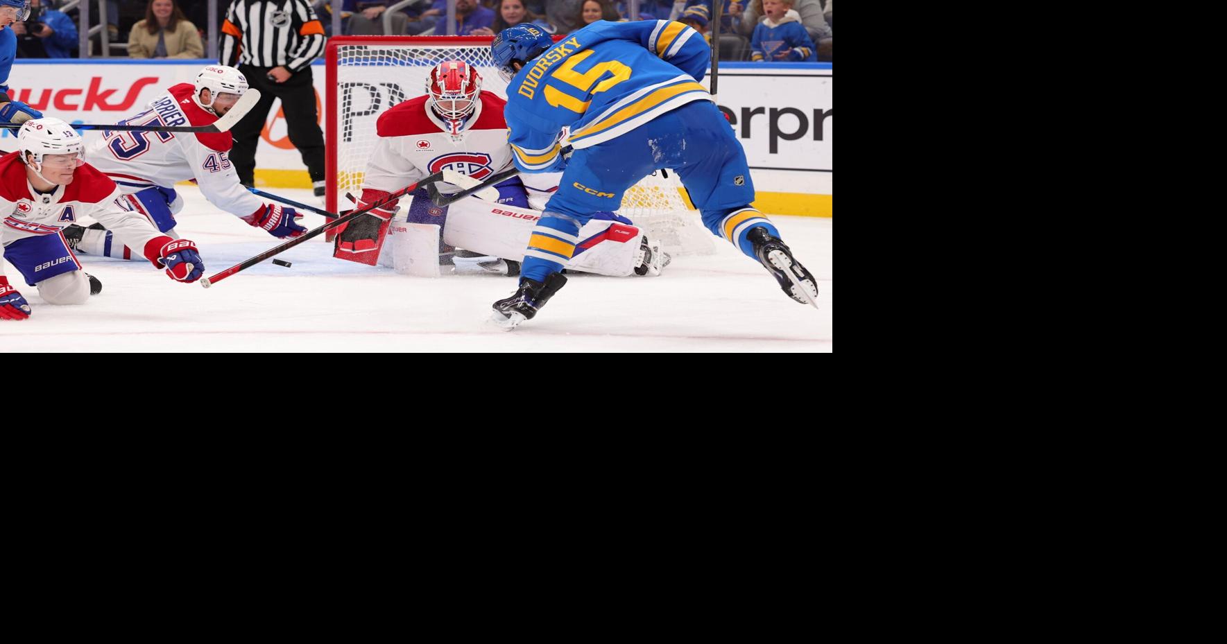 BLUES VS. CANADIENS | TUESDAY'S GAME Blues encouraged by scoring chances despite another shutout loss: 'The results will follow'
