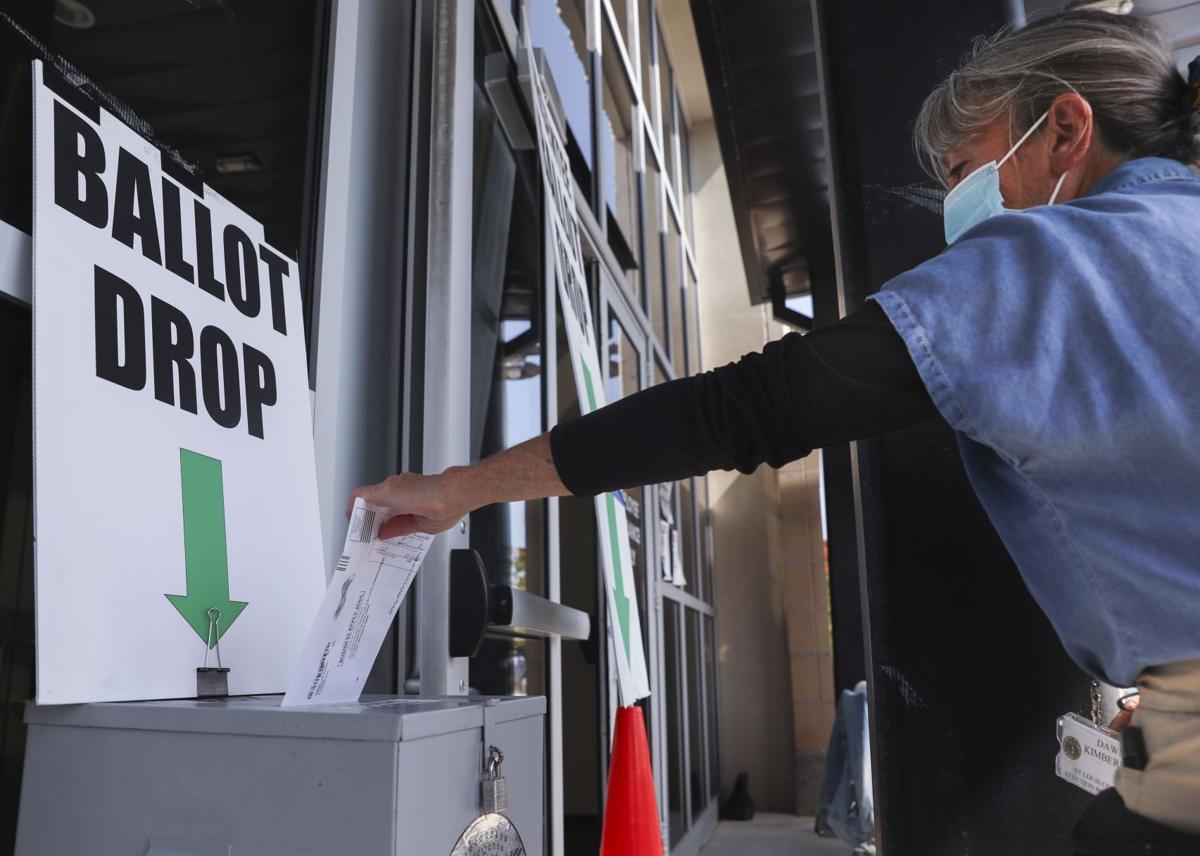 St. Louis County voters drop off ballots