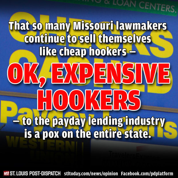 Editorial A phony payday loan reform bill. Because 1,950 percent is not enough