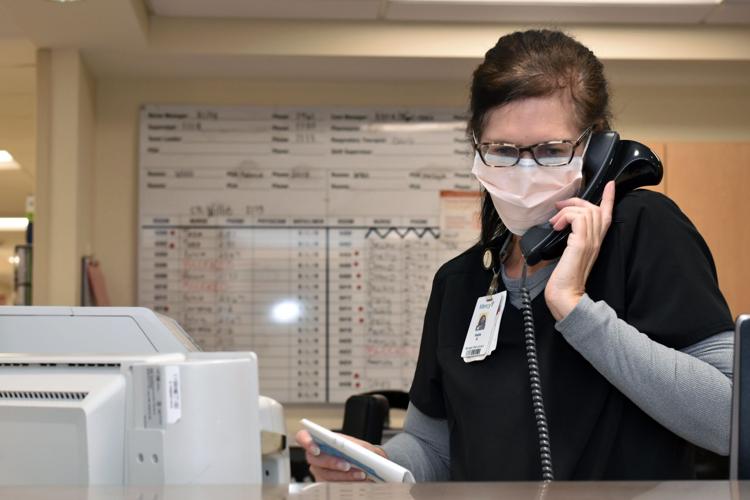 MHS Katie Horton answers phone call 1