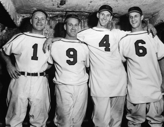 STAN MUSIAL St. Louis Cardinals 1940's Majestic Cooperstown