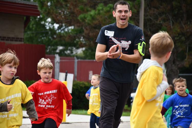 Photos from the annual Fox Trot at Fox Prairie Elementary School