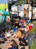 Chalk talk at Corn Festival