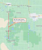 Road closure planned for SR 159