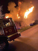 Fire units battle blaze in Sullivan