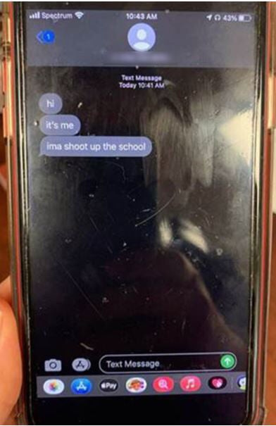 Seminole Middle School student arrested for text threats