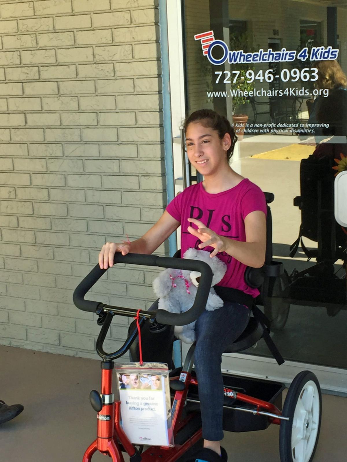Girl with cerebral palsy can bike, thanks to local charity News