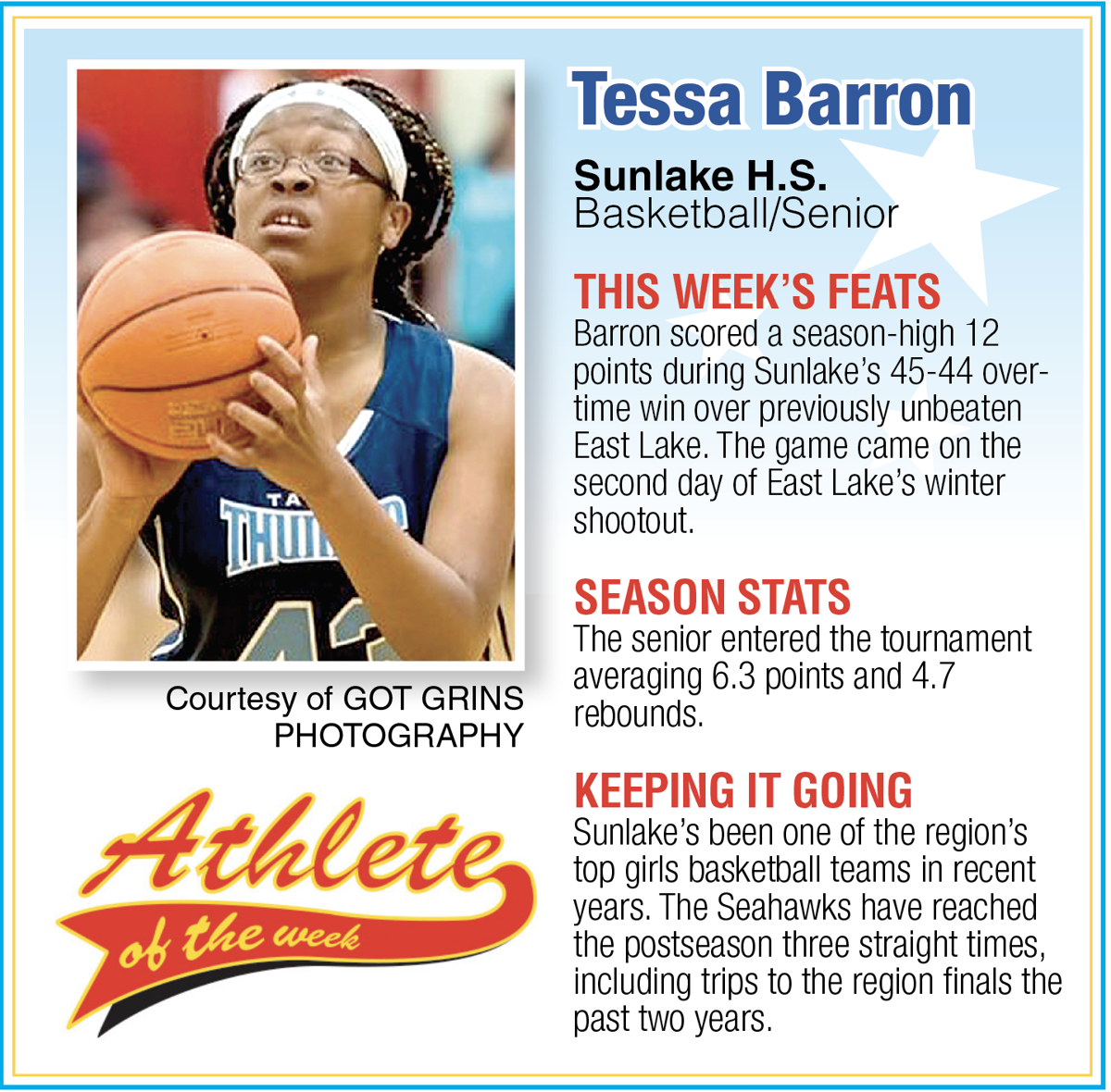 Pasco Athlete Of The Week Sports Suncoastnews Com