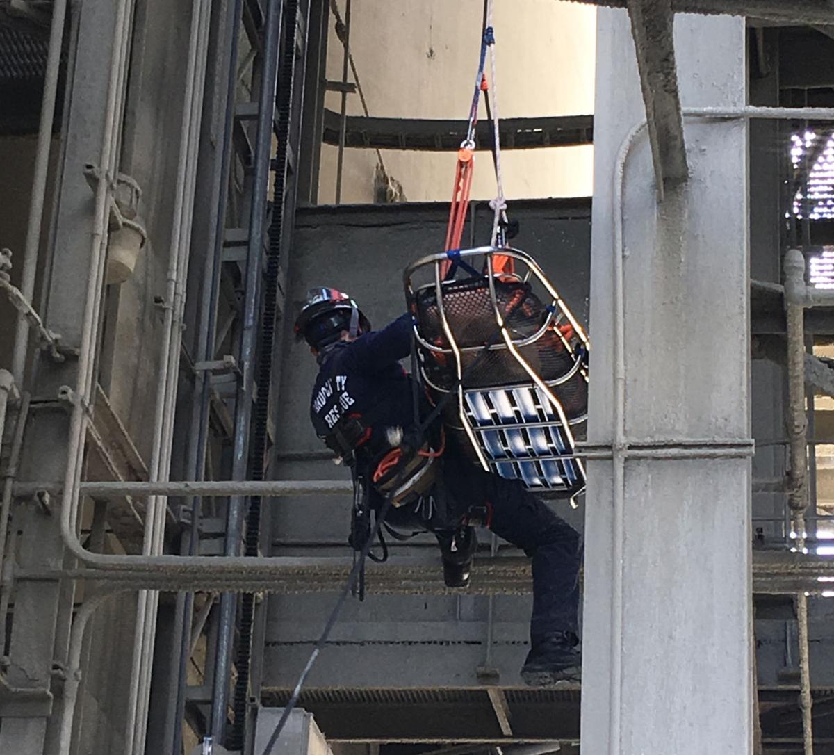 Area firefighters practice high rescues at Hernando cement plant | News