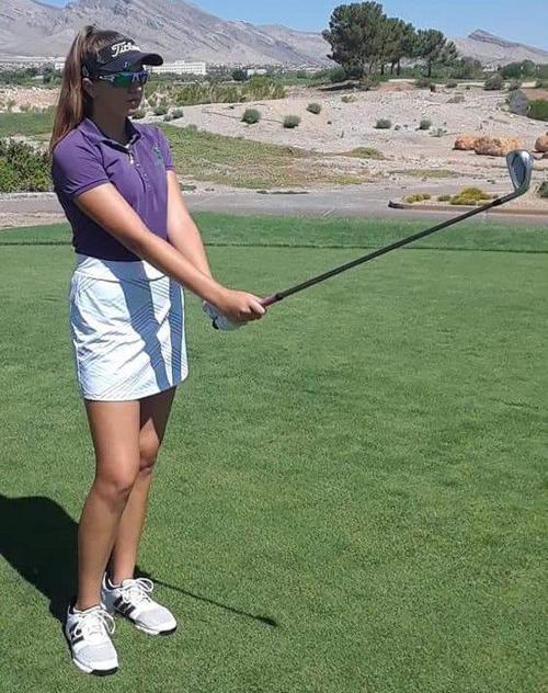 Nicole Felce, 14, competes in first pro golf event