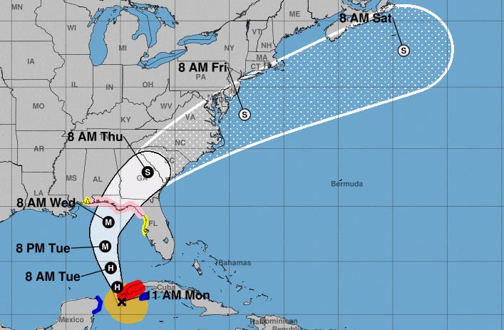 Tropical Storm And Storm Surge Watches In Effect For Pinellas County ...