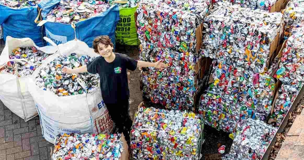 13-Year-Old Ryan Hulance Raises $20,000 by Recycling Over 1.5 Million Cans for Charity