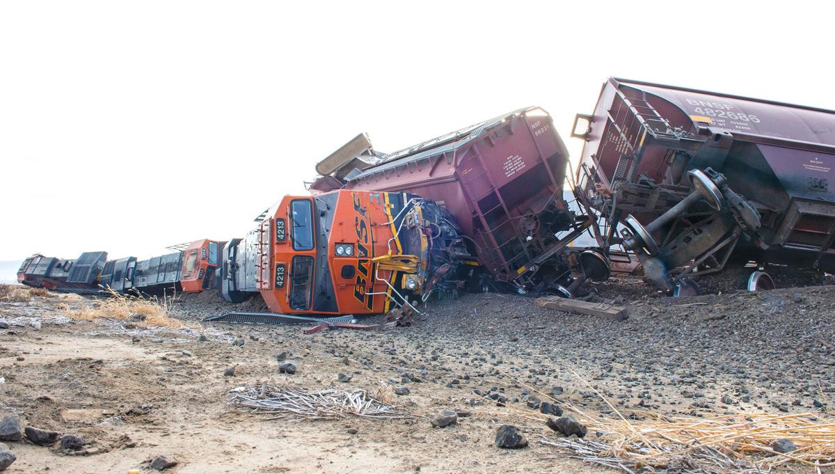 Holiday gift arrives on time for derailed train crew, semitruck driver