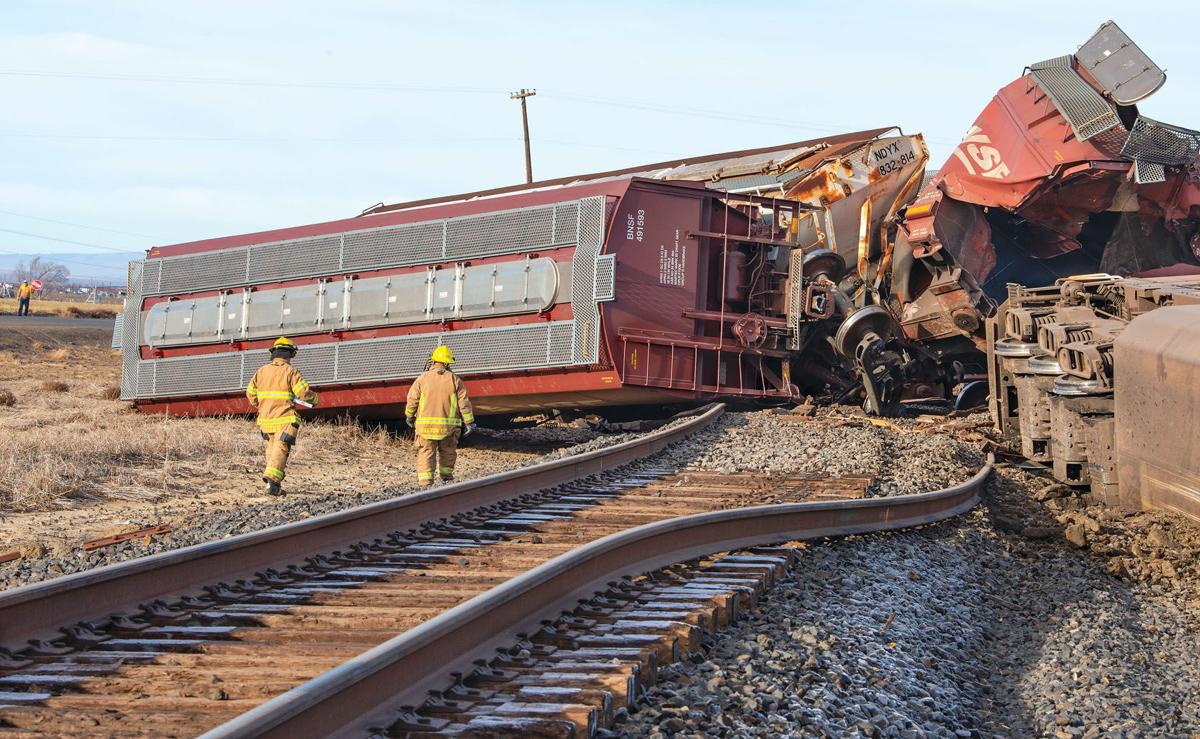 Holiday gift arrives on time for derailed train crew, semitruck driver