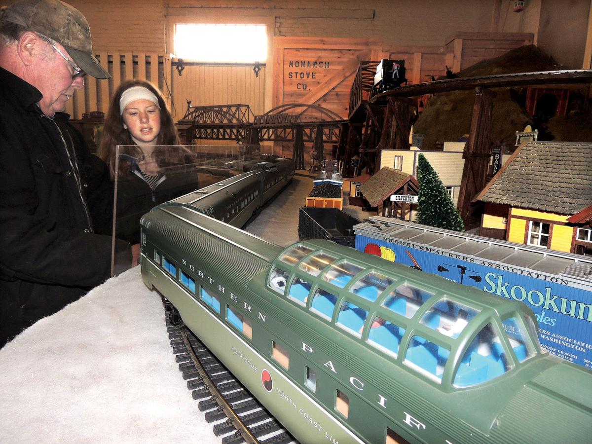 Trains galore at Toy Train Christmas Community