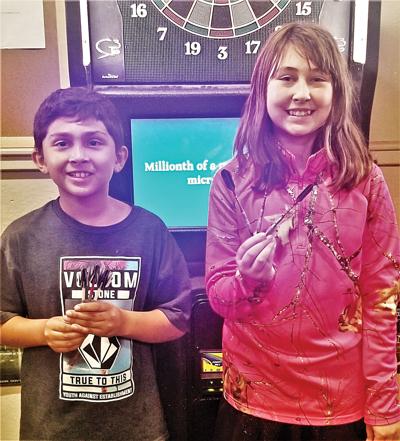 Youth dart competition winners